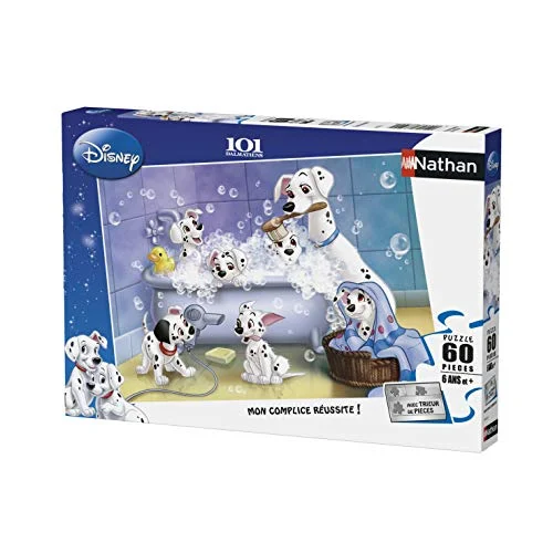 Ravensburger Nathan 86612 pussel 60 bitar 101 dalmatiner badtid 4005556866120