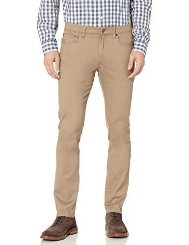 Amazon Essentials herr Skinny-Fit 5-ficka stretch twillbyxa, kakibrun, 34 B x L 193548657215