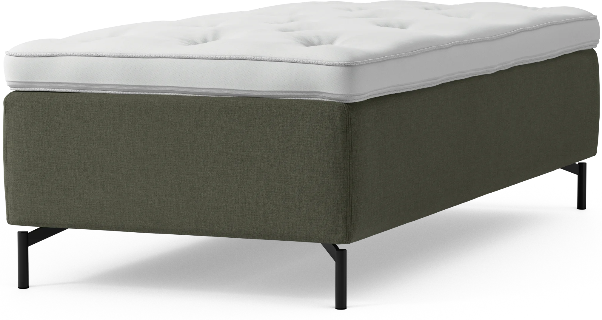 Delux Dream Ramsäng, enkelsäng med bäddmadrass och sängben dKT43