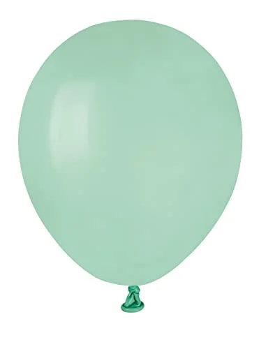 Pack 100 ballonger i naturlig latex premium kvalitet A50 (Ø 13 cm/5 tum), akvamarin grön 8026196344287