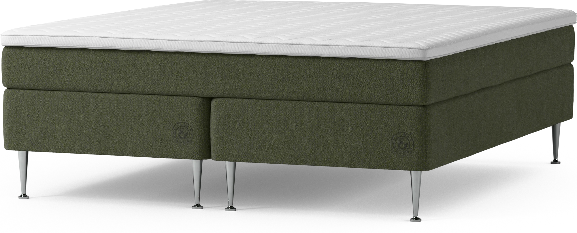 Asperö Comfort Kontinentalsäng, dubbelsäng med bäddmadrass Comfort och sängben Lwpwc