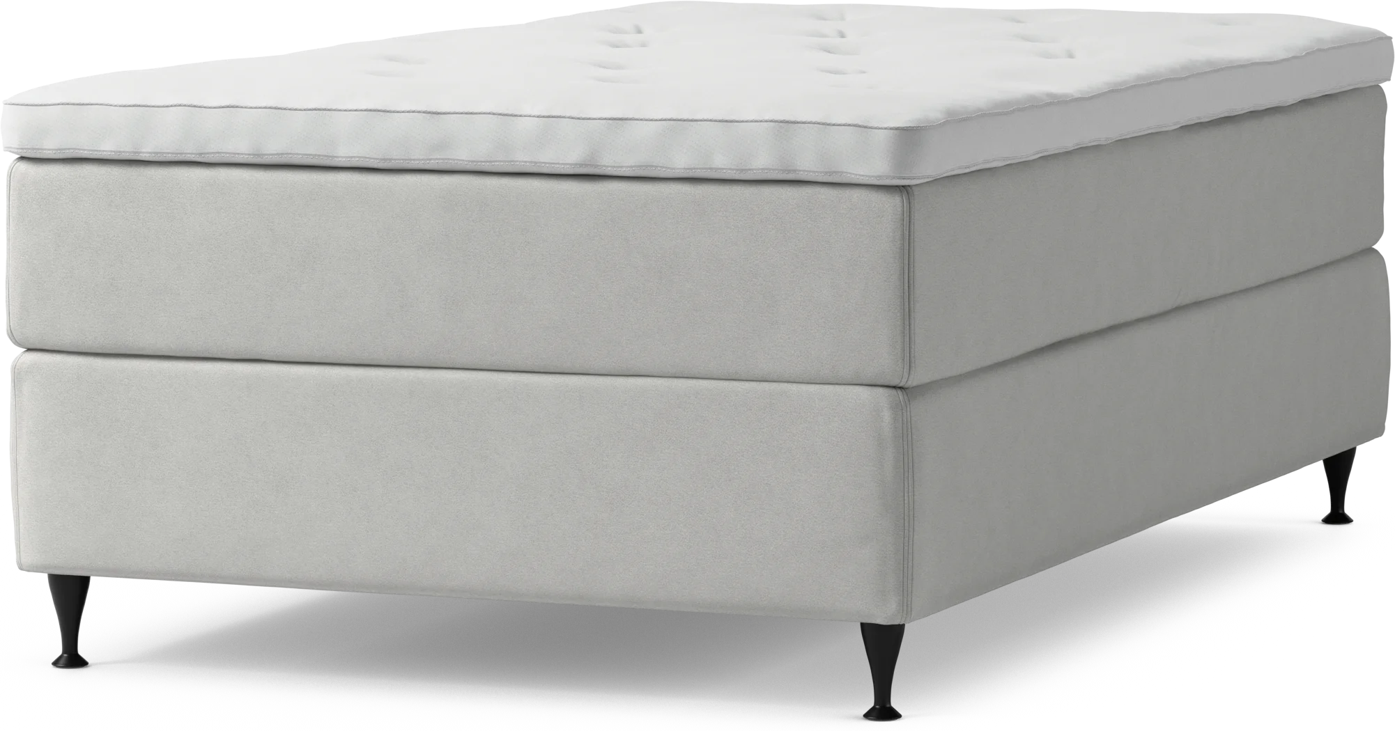 Delux Dream Kontinentalsäng, enkelsäng 120 cm med bäddmadrass och sängben GTQoP