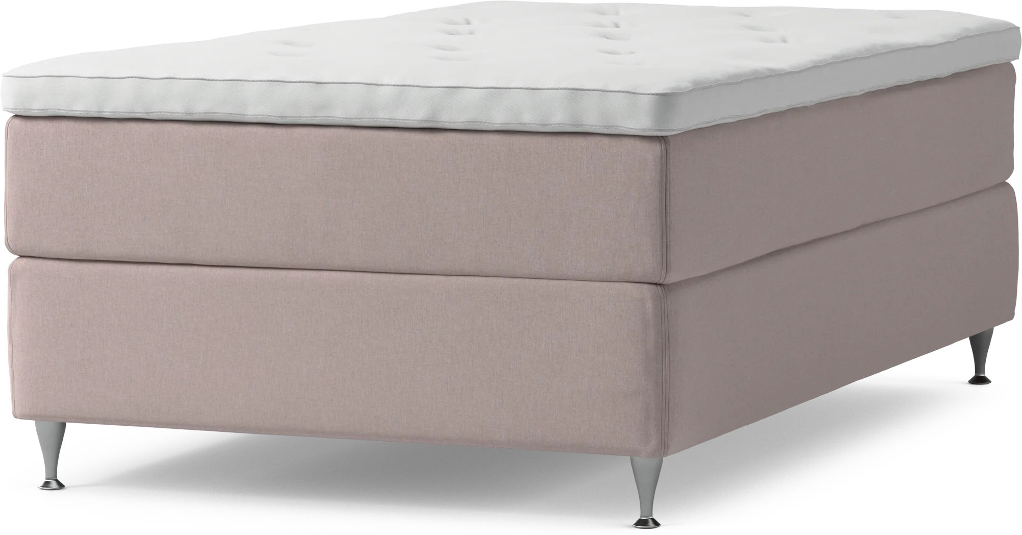 Delux Dream Kontinentalsäng, enkelsäng 120 cm med bäddmadrass och sängben DGf5T