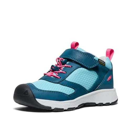 KEEN Skua Waterproof, unisex sneakers för barn och tonåringar, Reef Waters Rouge Red, 32 EU 195208527210