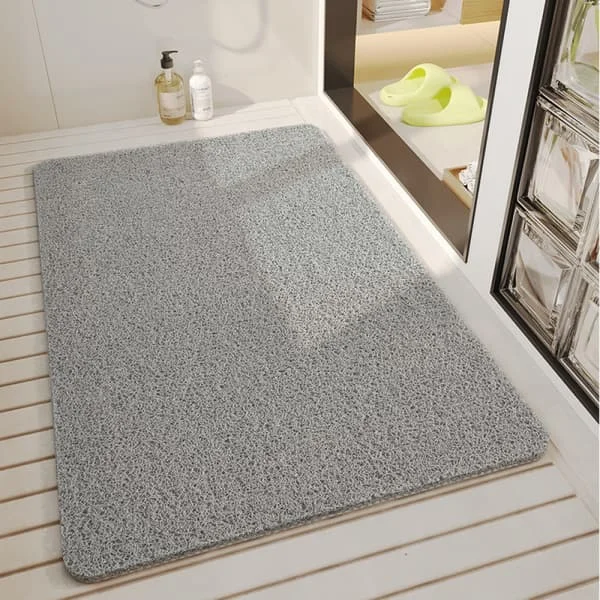 1 st (40x80 cm, grå) halkfri duschmatta med dräneringshål, Qui ZS0003866Z