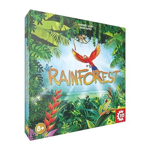 Game Factory 646320 Rainforest, färgglatt läggspel för 2-4 spelare, familjespel från 8 år, brädspel vuxna och barn, 7640142763208