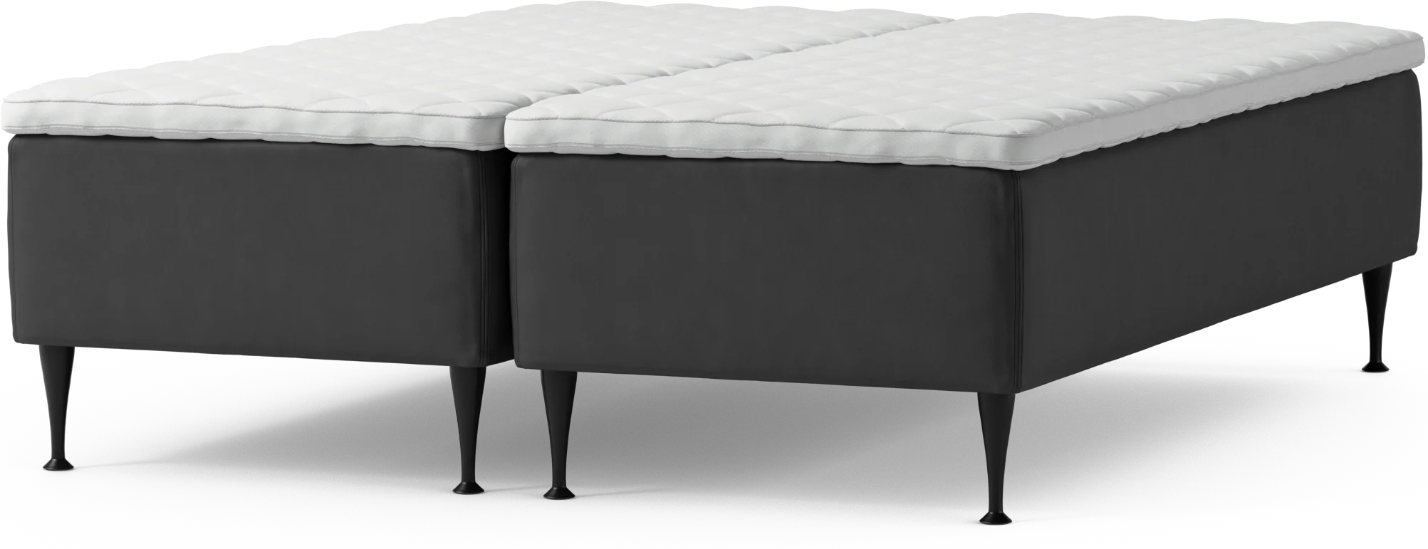 Delux Dream Ramsäng, dubbelsäng med bäddmadrass och sängben QF44g