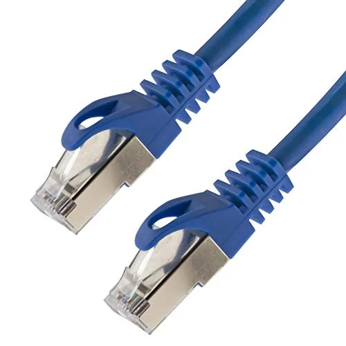 Nätverkskabel S/FTP PIMF Cat.7 3,00 meter blå patchkabel Gigabit Ethernet LAN DSL CAT7 kabel 4053171976687