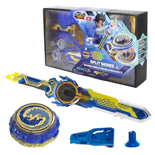 Infinity Nado snurra för barn, metallleksaker, pojkar, stridstoppar, snurrande leksaker, Beyblade Spinning toppar, pojkar från 5 år, delad serie Saacred Shield Double Dragon S 6911400429510