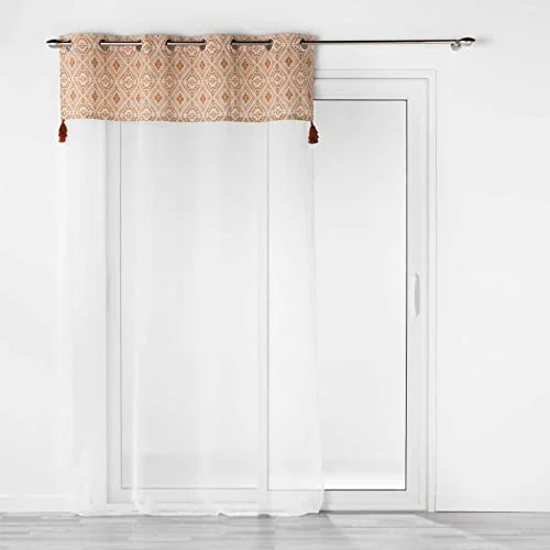 mjukhet i interiören, öljetter 140 x 240 cm Terracotta, sandblästring med polycotton topp, Samira 3574386273251