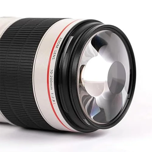 77 mm kamera Whirlpool effektfilter, bubbelpool specialeffekter glasprisma, för DSLR filmisk video och foto, fototillbehör, filterpåse ingår 8047950266614
