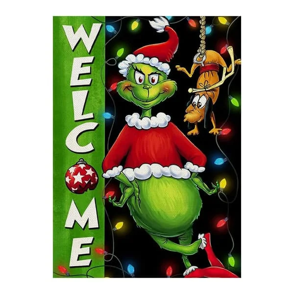 1 st 5D Diamantmålningskit (för vuxna) – Diamantkonstkit för vuxna, DIY Jul Grinch Rund Diamantmålning med Diamant Ädelstenskonst YTY-L-KF-07722