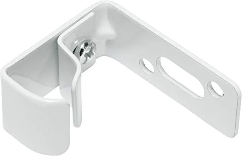GARDINIA vägghållare för U skenor, 2 st, Metall, Vit 4003018001287