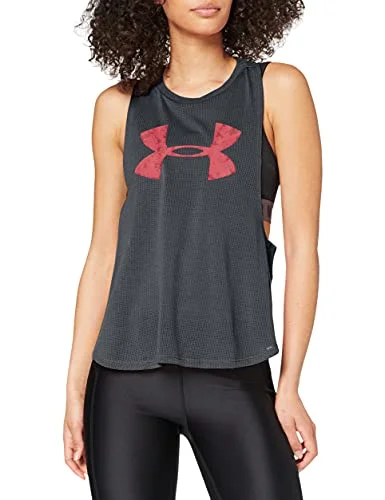 Under Armour damnät runt tank Pitch Grey/Impulse Pink M 192564494125