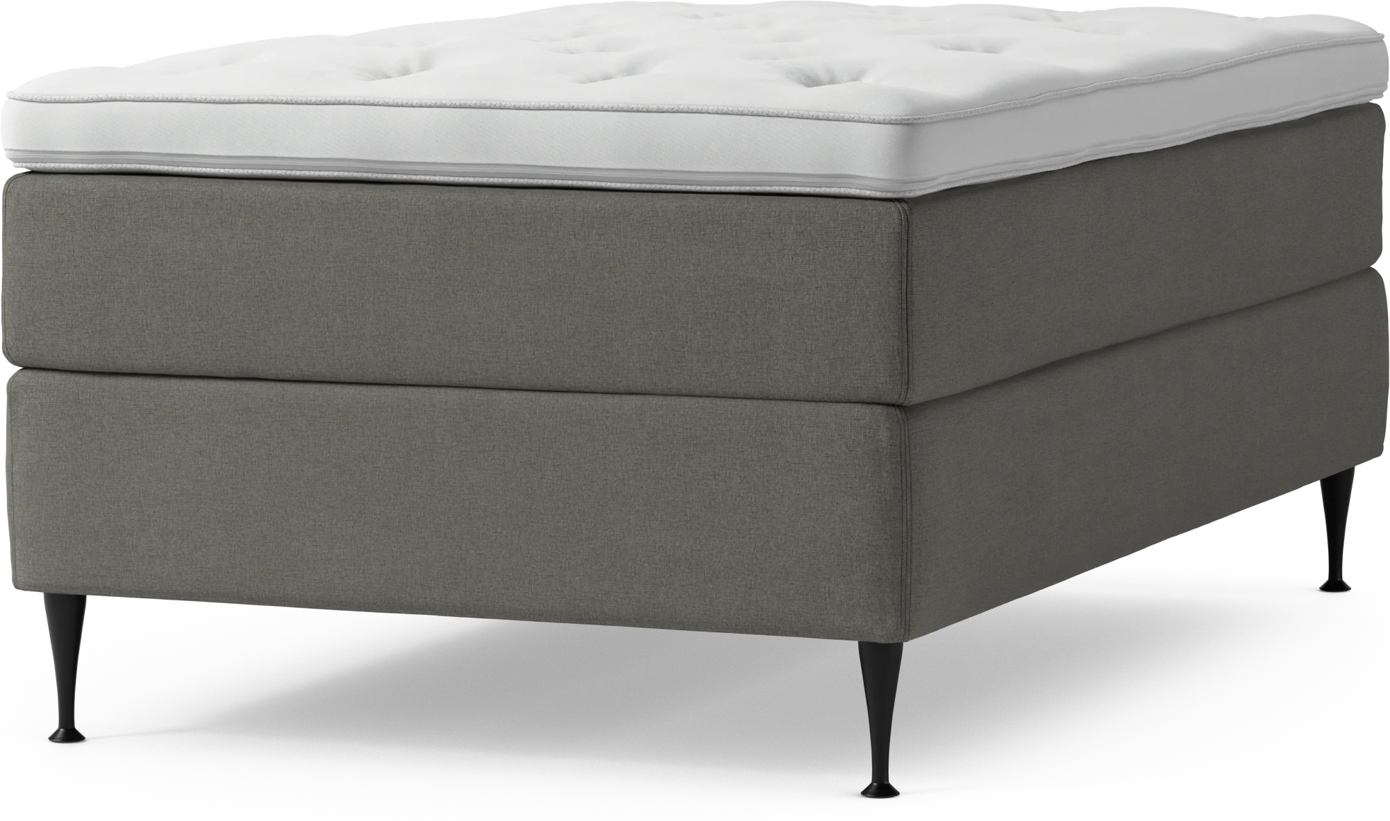 Delux Dream Kontinentalsäng, enkelsäng 120 cm med bäddmadrass och sängben Aafub