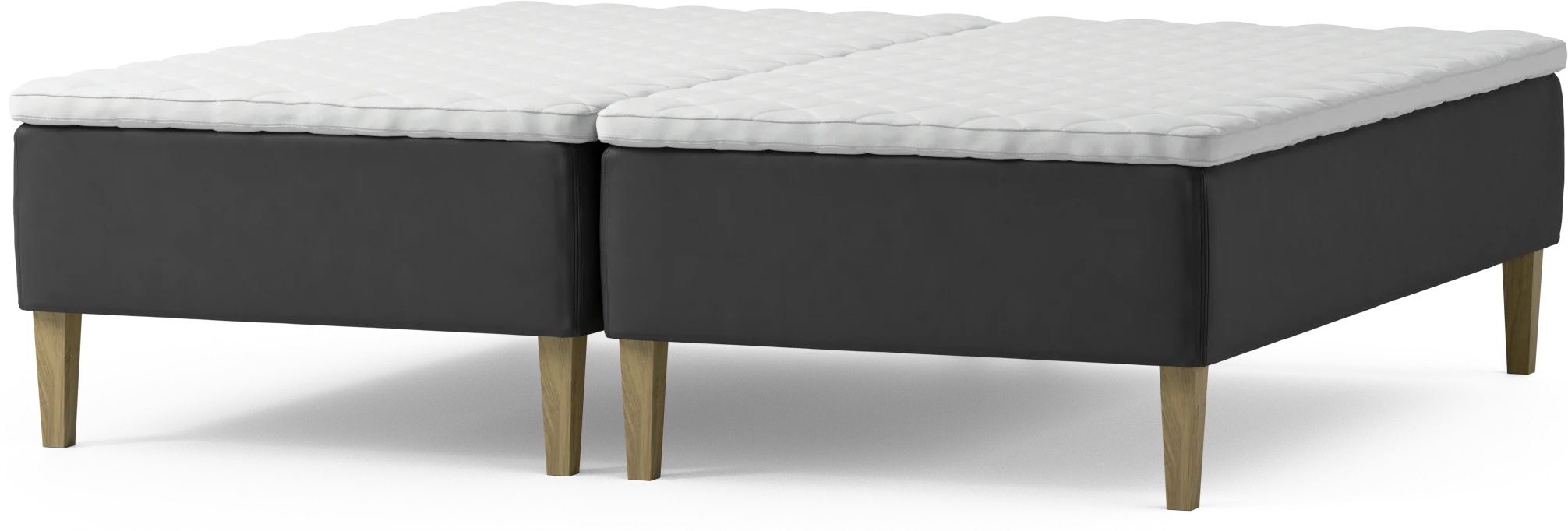 Delux Dream Ramsäng, dubbelsäng med bäddmadrass och sängben xLM2R