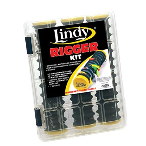 Lindy Rigger för fisköga fiske håller snells och riggar organiserade trasselfria, 3 pack kit 25787315239