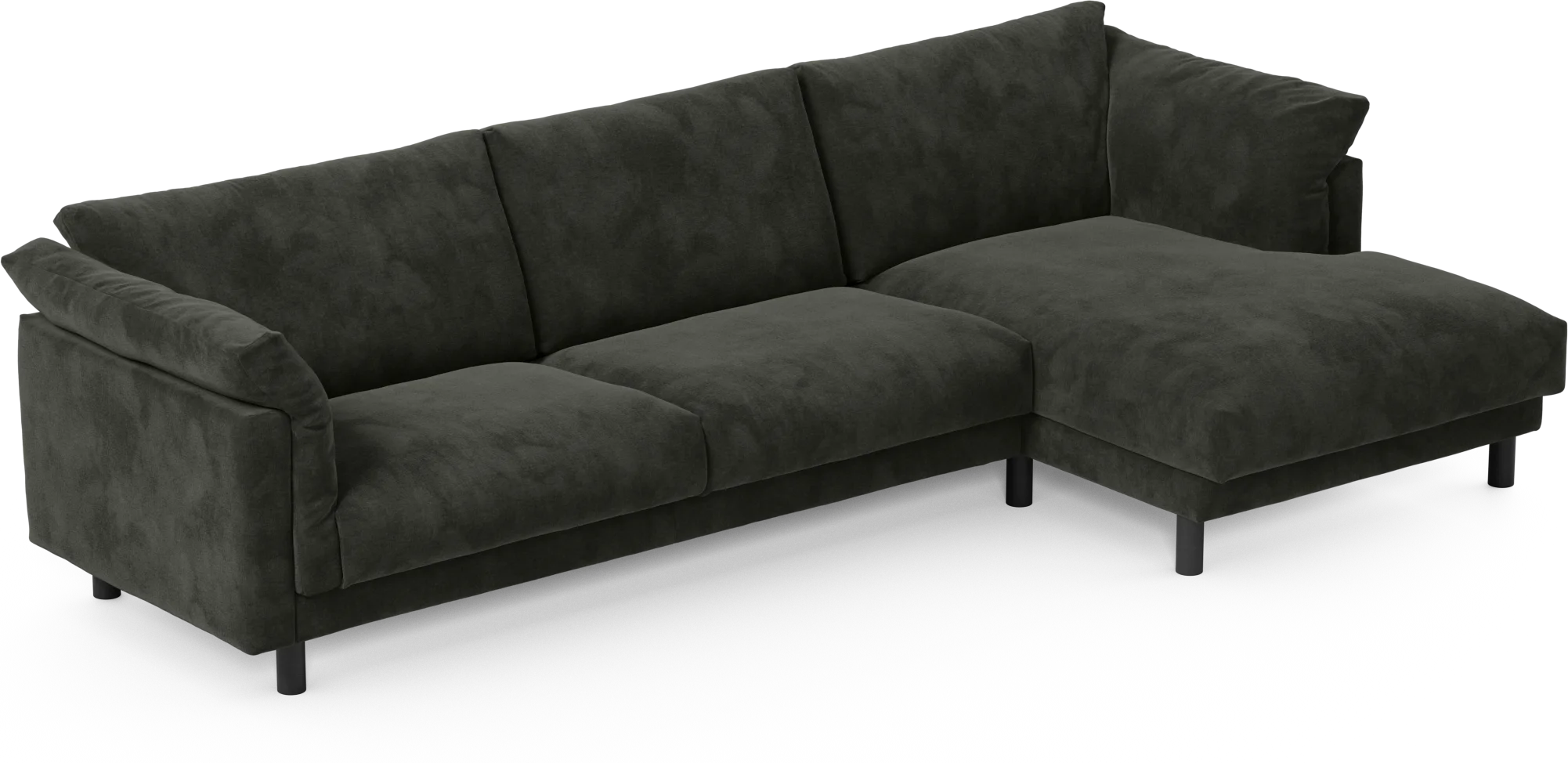 Cherrie 3-sits soffa med schäslong höger, fast klädsel lgSLr