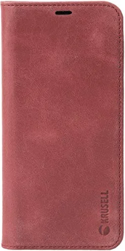 Krusell Sunne 2 kort FolioWallet för Galaxy S9+, vintage, röd 7394090612827