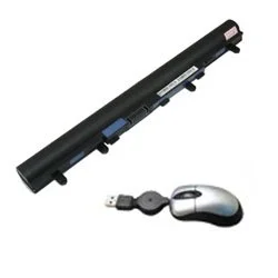 amsahr V5 05 ersättningsbatteri för Acer Aspire V5/V5 171, One 725/756 omfattningar mini optisk mus svart 845925095713