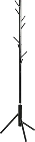 HAKU Möbel Klädhängare svart, Metall, metall Storlek: H 173 cm x Ø 48 cm, Stil: Traditionell 4001070523266