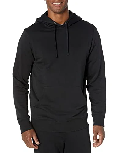 Amazon Essentials lättviktig långärmad fransk frottétröja för män (finns i stor och lång), svart, X Large 196433875367