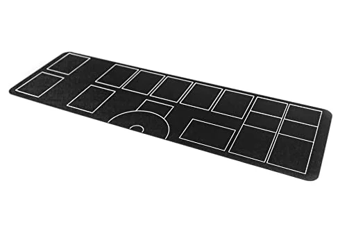 PlayMATS K054 minimalistisk kortlekmatta för Pokemon TCG 1 spelare, svart, 69 cm x 22,5 5907737307202