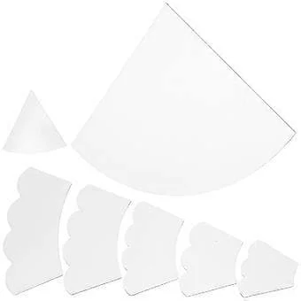 1 Set Julgran Gör-det-själv Mall Julgrans Sömnadsmallar Träd Quiltningstillbehör FD-L08-14985