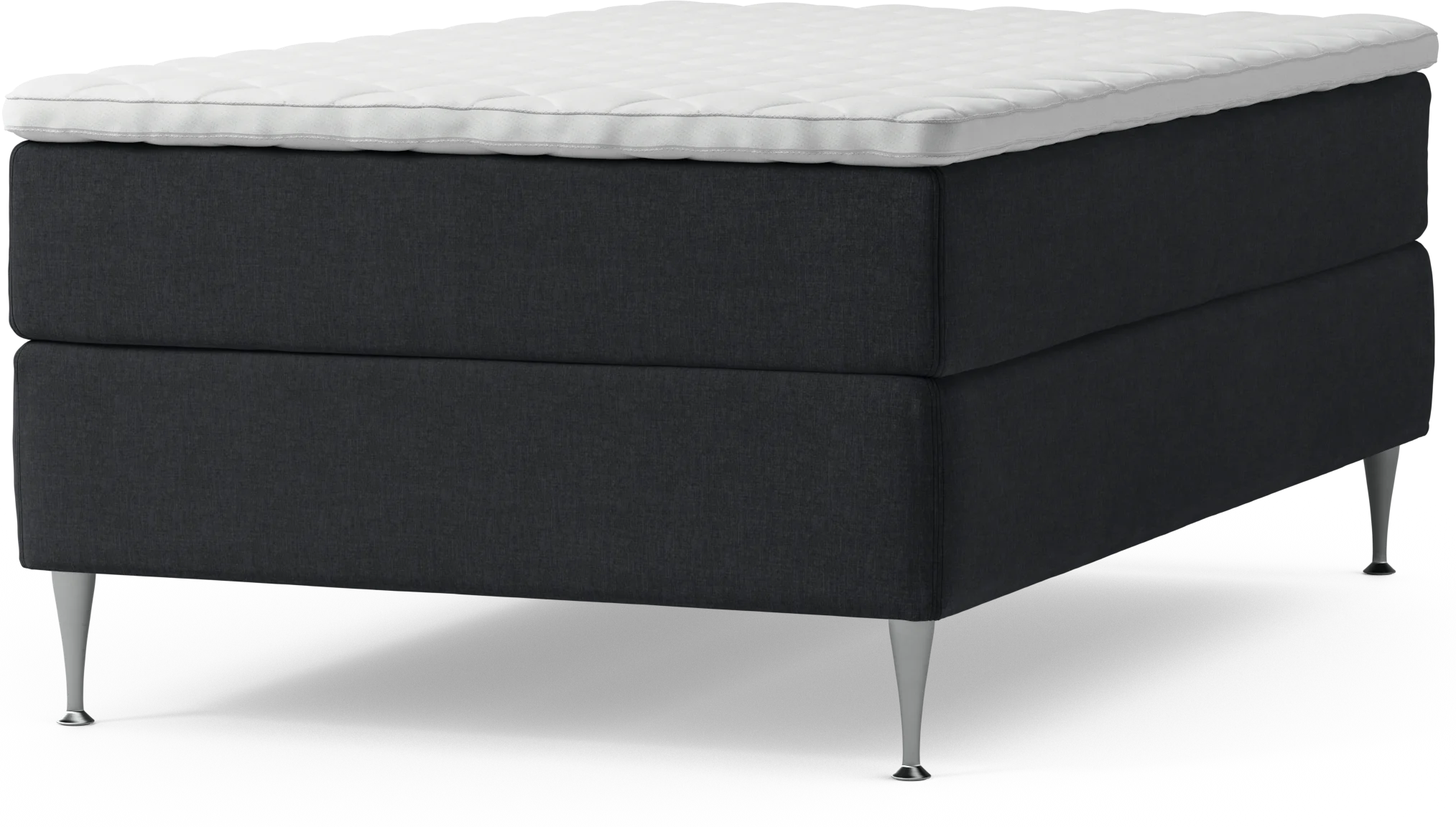 Delux Dream Kontinentalsäng, enkelsäng 120 cm med bäddmadrass och sängben 3dNiz