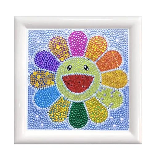 Pracht Creative hobby Diamond Painting set, bild med motiv blomma och tillbehör, pysselset för målning strass, barn från 5 år 4016490435853