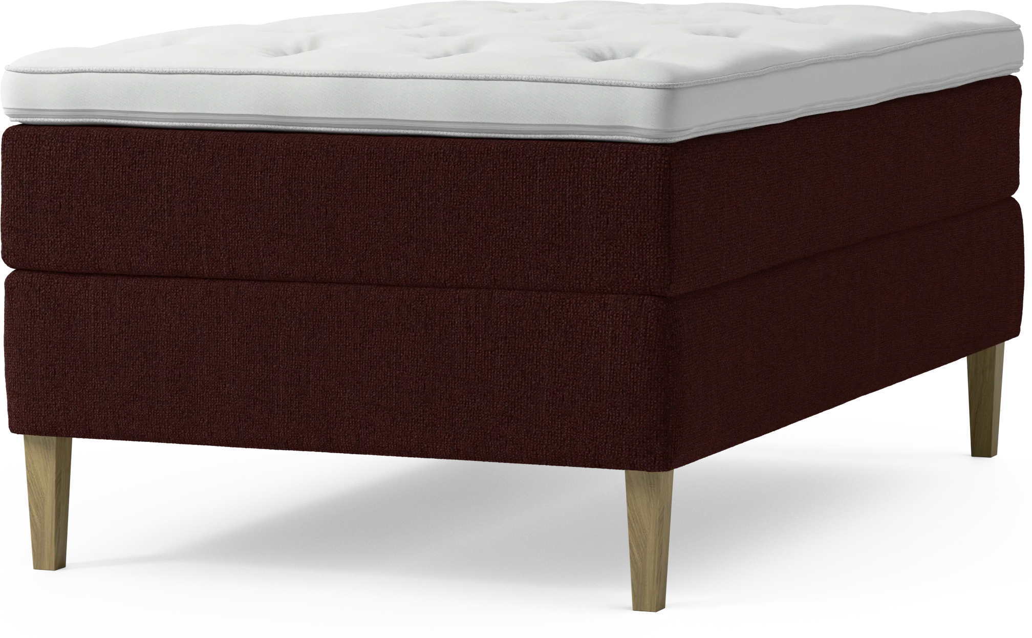 Delux Dream Kontinentalsäng, enkelsäng 120 cm med bäddmadrass och sängben gdVSc