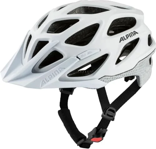ALPINA MYTHOS Reflective Lätt, säker och väl synlig cykelhjälm för vuxna Anpassningsbar hjälm med antibakteriella kuddar optimal komfort skydd, white reflective, 52 57 cm 4003692330086