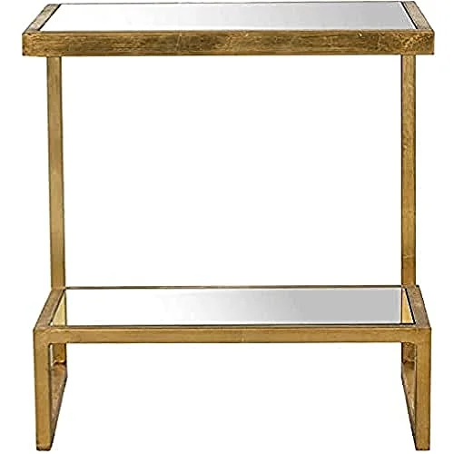 Safavieh Jordanien accentbord 50x34x54.61 cm Gold/White Glass 683726715955