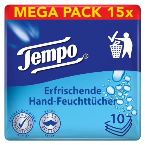 Tempo Fresh to go Pure, stor förpackning, 15 stycken 7322540840681