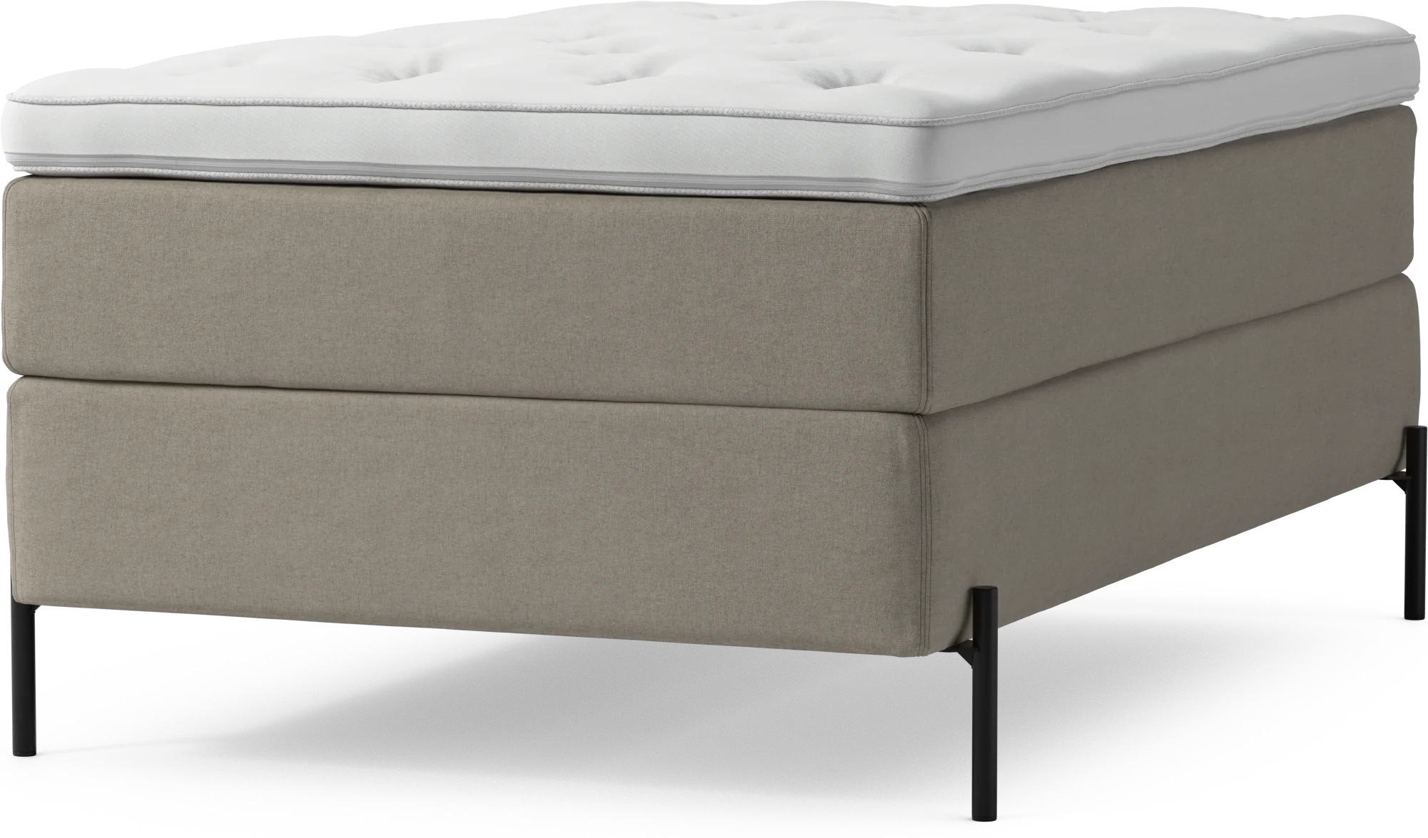 Delux Dream Kontinentalsäng, enkelsäng 120 cm med bäddmadrass och sängben cFFLb
