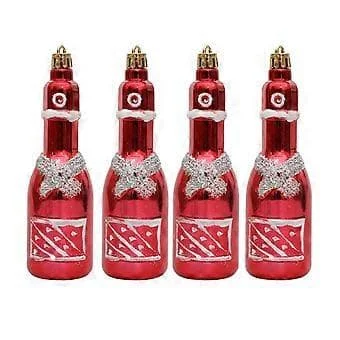 1 Låda Julgransdekorationer Kopp/Flasch Hängande Hänge Tillbehör Festliga Dekorationer för Hem och Kontor wine bottle FD0909805