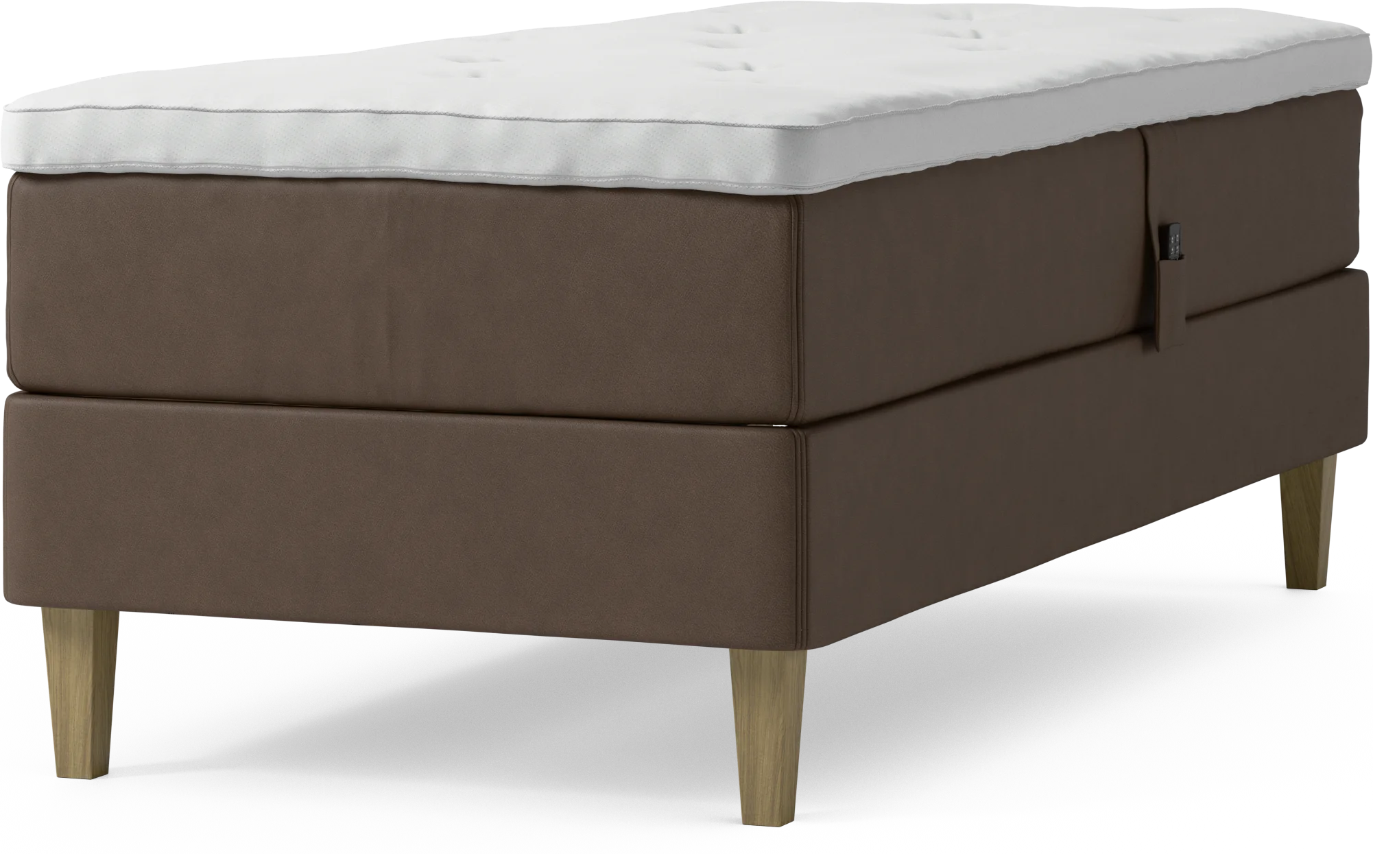 Delux Dream Ställbar säng, enkelsäng med bäddmadrass och sängben w7QNu