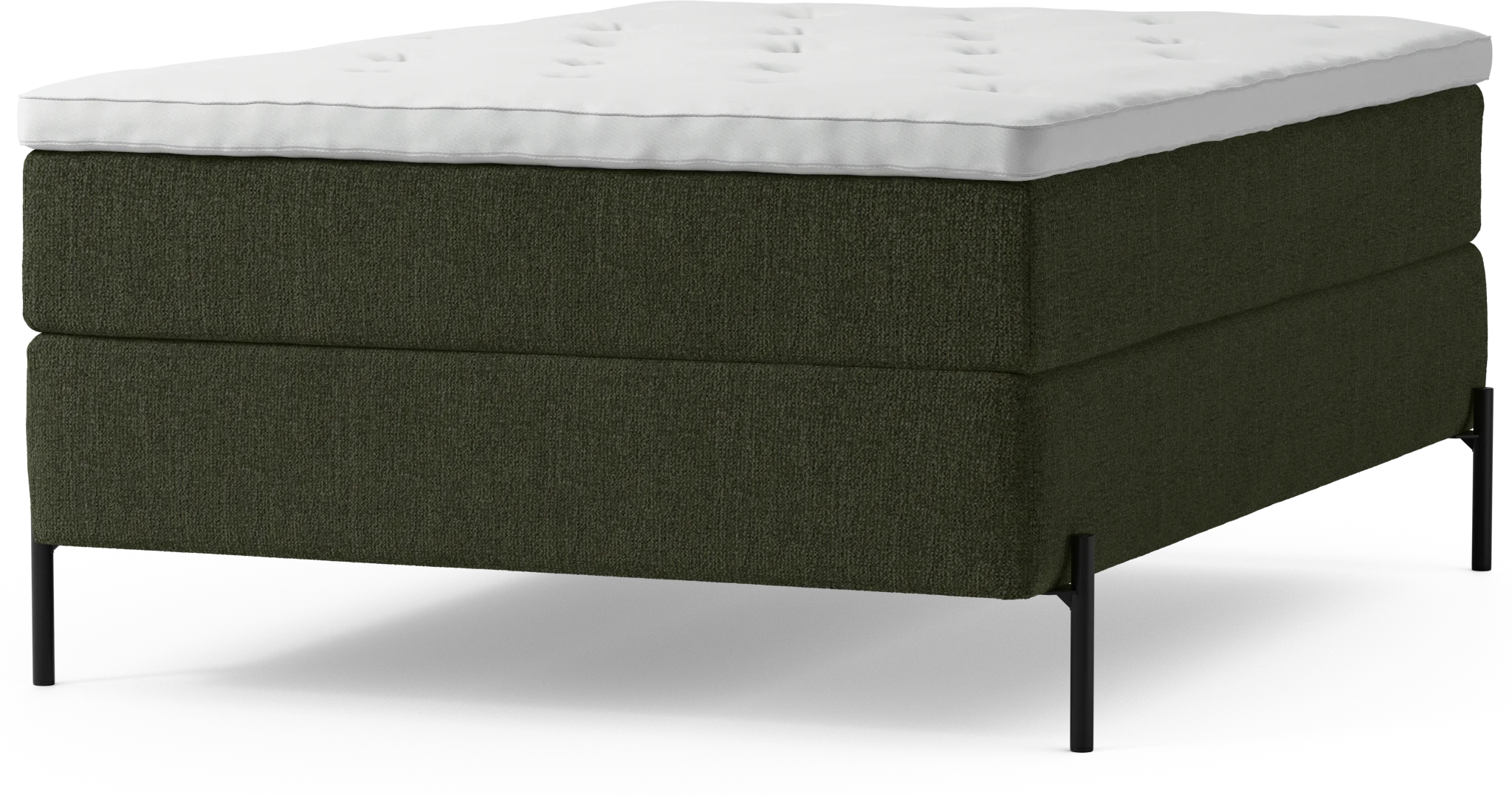 Delux Dream Kontinentalsäng, enkelsäng 140 cm med bäddmadrass och sängben 6bIYR