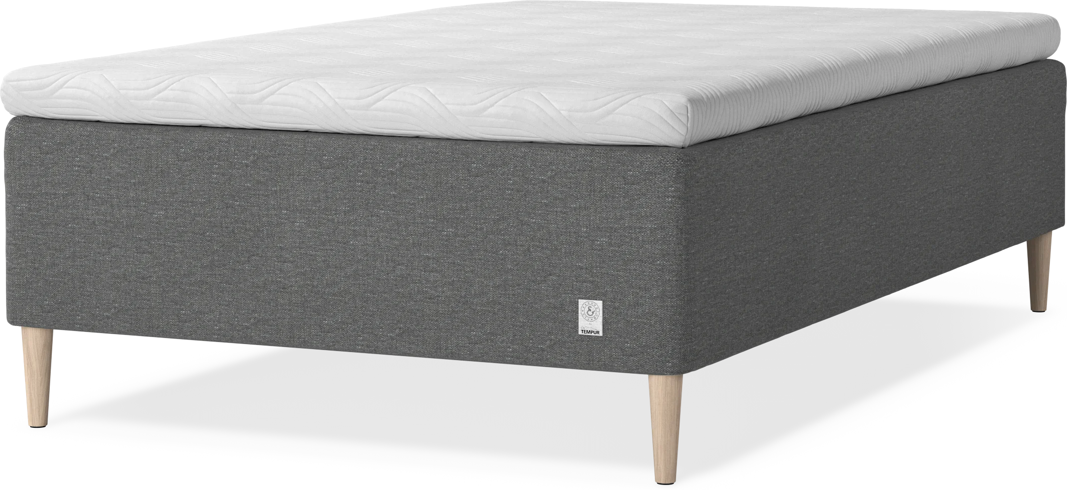 Cape Selene Ramsäng, enkelsäng med bäddmadrass 8 cm och sängben LuJL2
