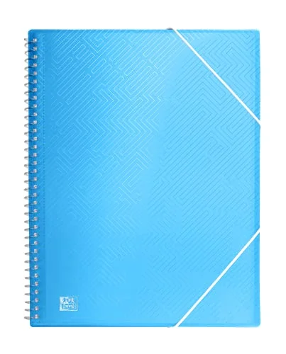Oxford, A4 plastfodral, 30 genomskinliga fodral, blå färg 3045050160592