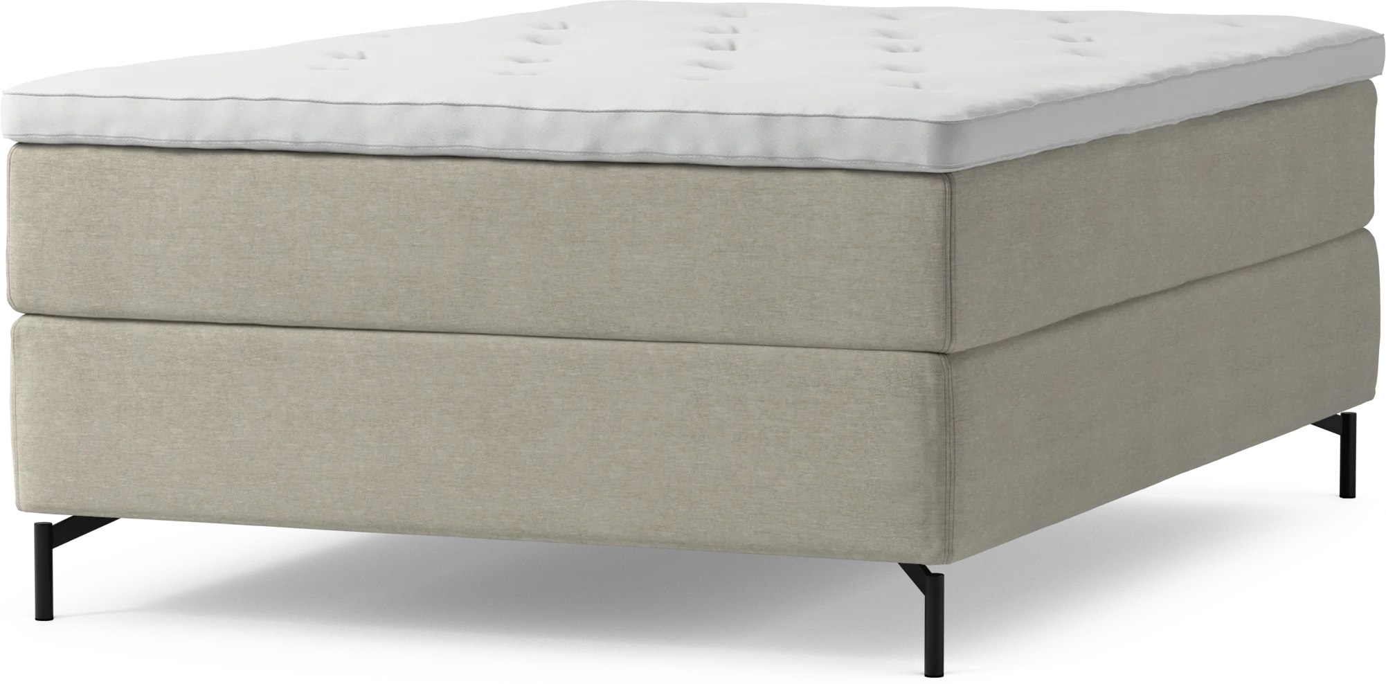 Delux Dream Kontinentalsäng, enkelsäng 140 cm med bäddmadrass och sängben zFlfz