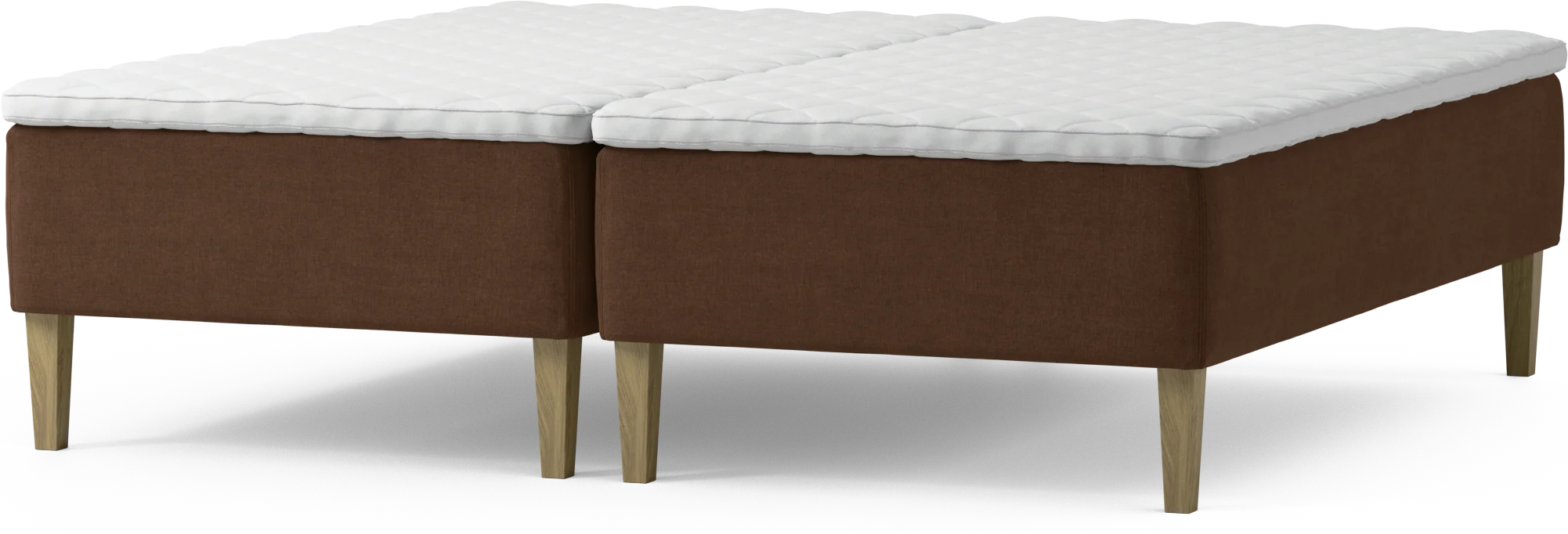 Delux Dream Ramsäng, dubbelsäng med bäddmadrass och sängben d362G