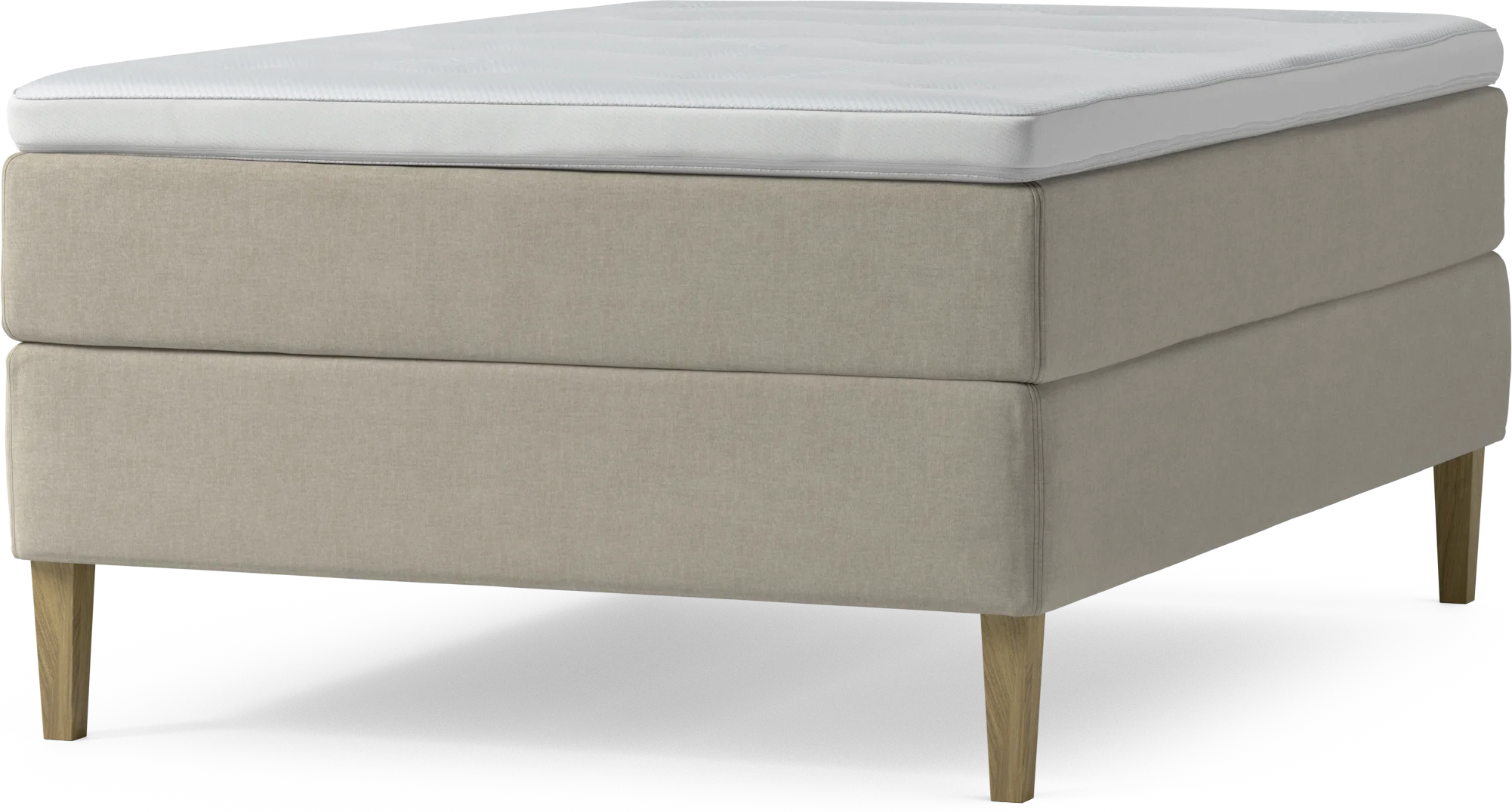 Delux Dream Kontinentalsäng, enkelsäng 140 cm med bäddmadrass och sängben vLcf6