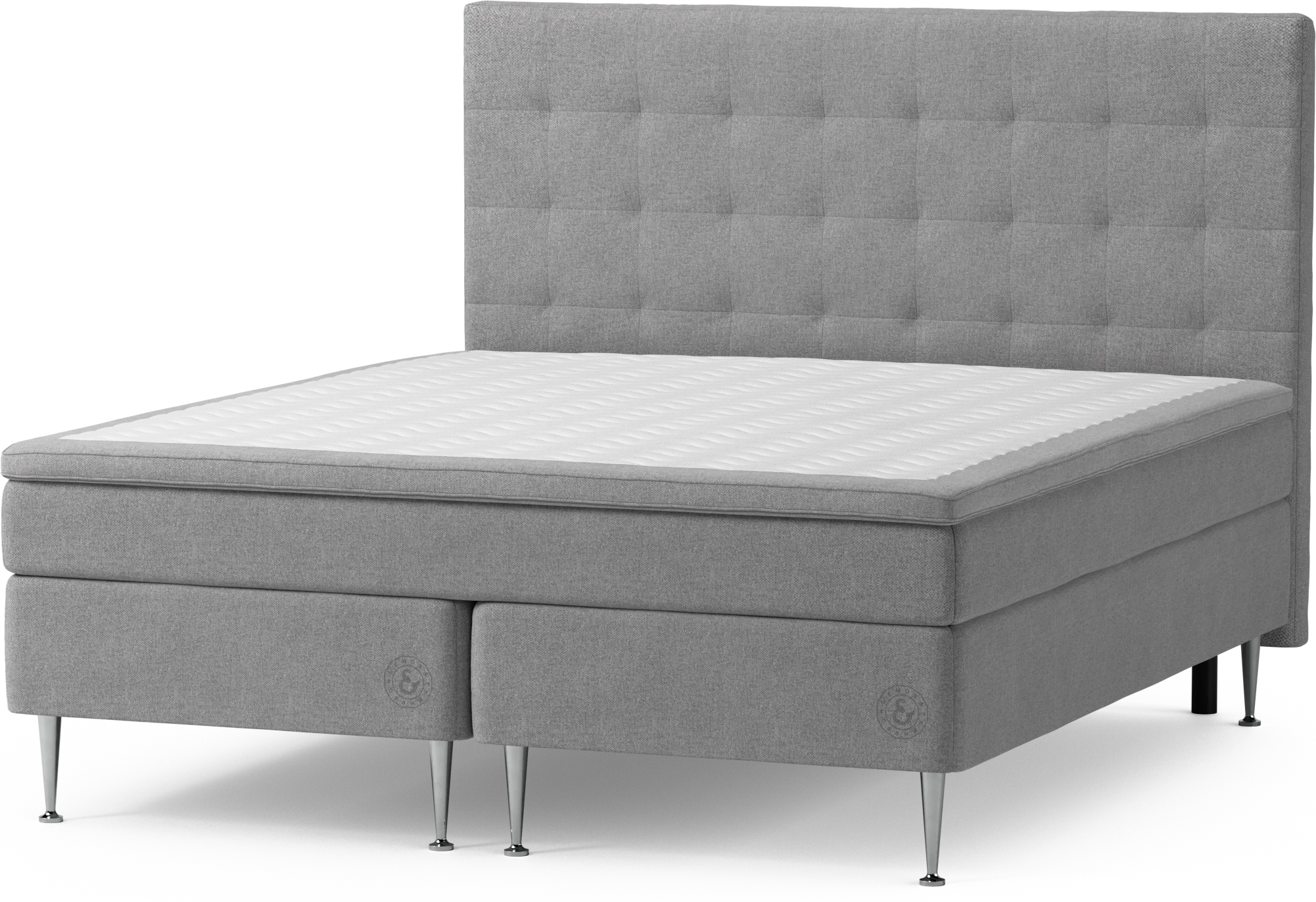 Asperö Comfort Kontinentalsäng, dubbelsäng med bäddmadrass Comfort och sängben GTrCO