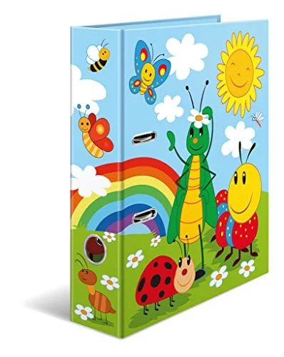 Herma 19819 motivmapp DIN A4 Kindergarten Frieda & Friends 7 cm bred av stabil kartong med högklassigt inre tryck och namnfält, ringmappar, mappar, briefordner, 1 mapp 4008705198196