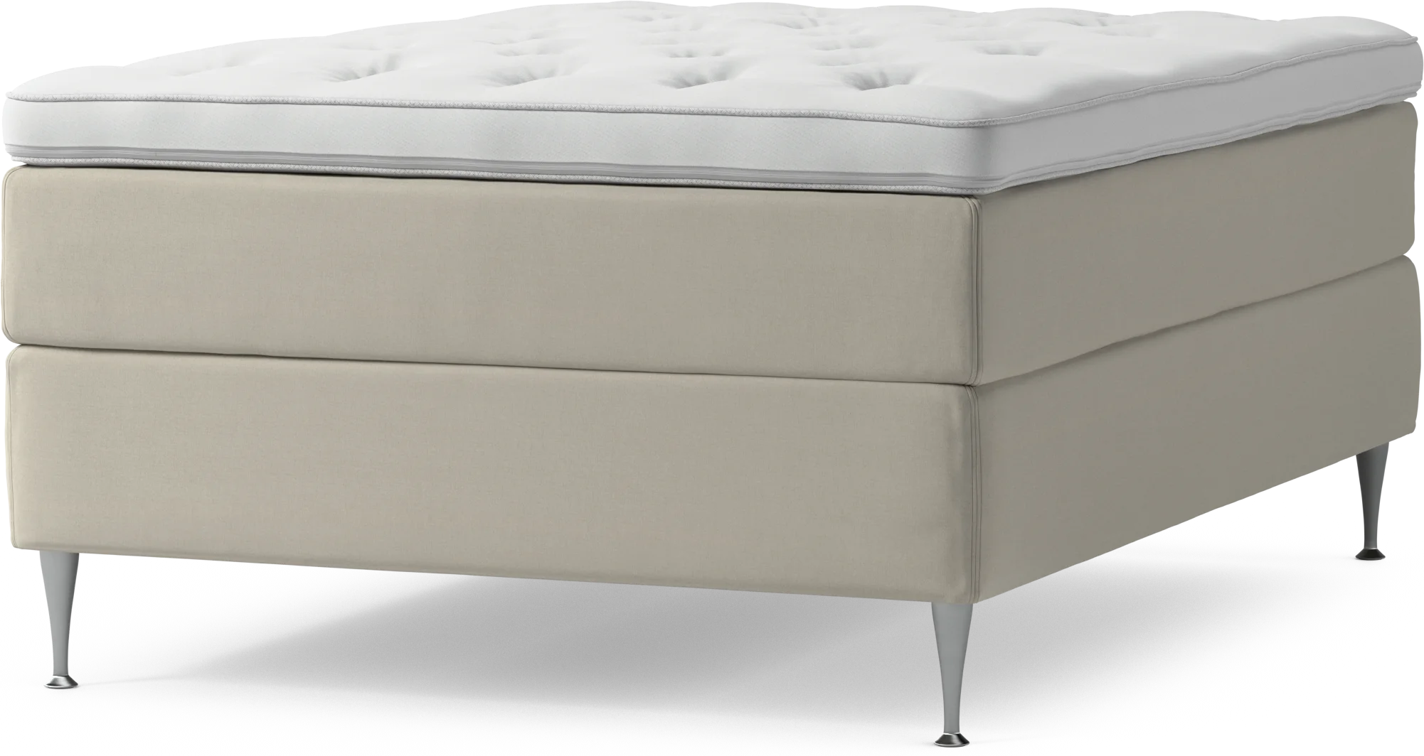 Delux Dream Kontinentalsäng, enkelsäng 140 cm med bäddmadrass och sängben UwAWR