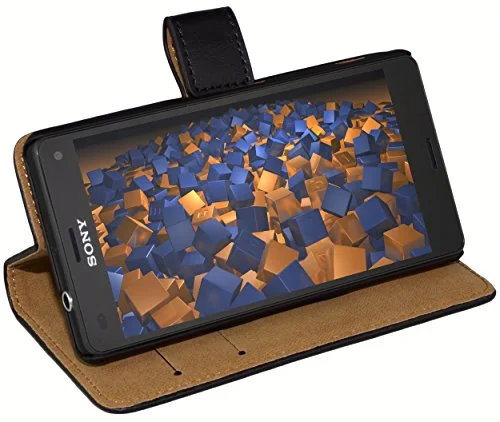 mumbi läderväska i bokstil för Sony Xperia Z3 Compact väska 4250261496029