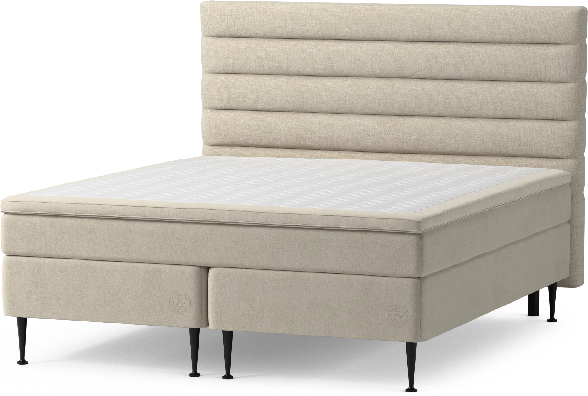 Asperö Comfort Kontinentalsäng, dubbelsäng med bäddmadrass Comfort och sängben HKtlb