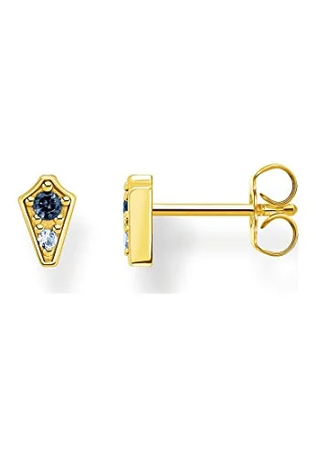 THOMAS SABO Ohrstecker Royalty mit Steinen aus 925 Sterlingsilber 750er Gelbgold Vergoldung Maße: ca. 0 7cm x 4cm H2210 960 1 4051245510010