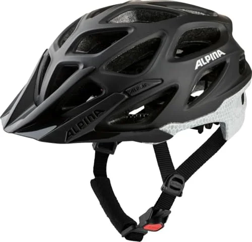 ALPINA MYTHOS Reflective Lätt, säker och väl synlig cykelhjälm för vuxna Anpassningsbar hjälm med antibakteriella kuddar optimal komfort skydd, black reflective, 59 64 cm 4003692330079